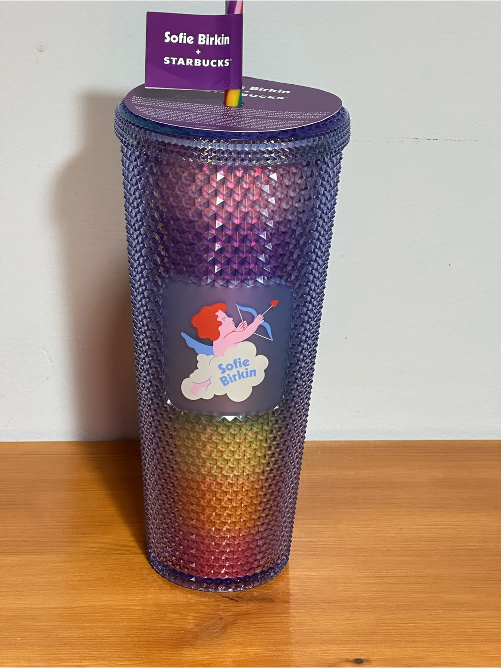 Starbucks Sofie Birkin Rainbow Studded Venti Tumbler 24oz — Limited Edition